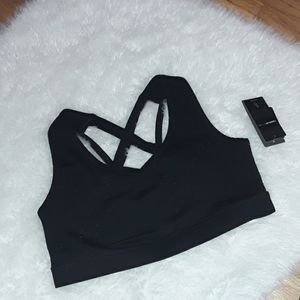 Torrid v neck sports bra with strappy back